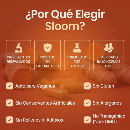 Capsulas De Cúrcuma Pura 1.000MG